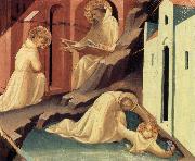 The Rescue of St Placidus and St Benedict's Visit to St Scholastica Fra Filippo Lippi